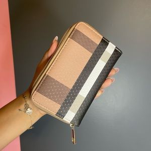 Plaid Brown wallet